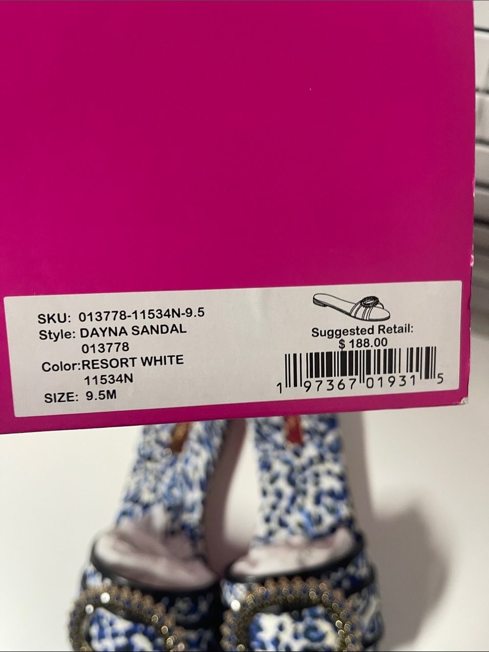Lilly Pulitzer Dayna Sandals New in Box - Picture 7 of 9